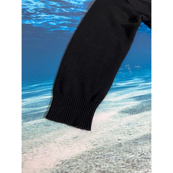 ❄️Calligraphie Womens Tinsel Tini Martini Graphic Holiday Sweater Black Medium - Picture 7 of 12